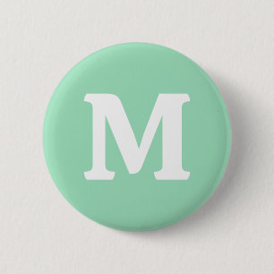 Seafoam Green Solid Color Ronde Button 5,7 Cm