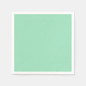 Seafoam Green Solid Color Servet (Voorkant)