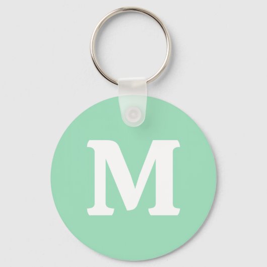 Seafoam Green Solid Color Sleutelhanger (Voorkant)