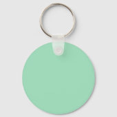 Seafoam Green Solid Color Sleutelhanger (Achterkant)