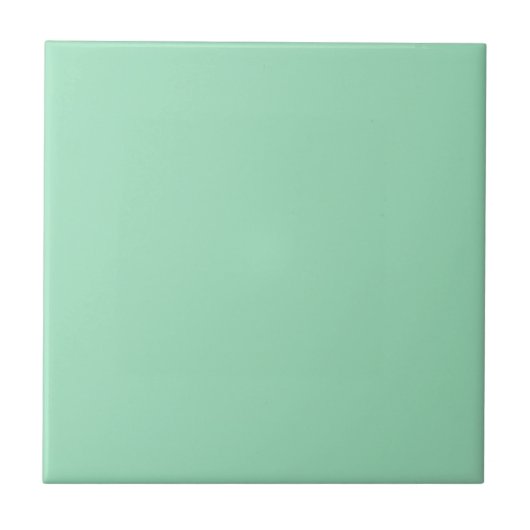 Seafoam Green Solid Color Tegeltje (Voorkant)