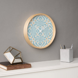 Seafoam Green Taupe Brown Hip Bohemian Bali Art