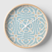 Seafoam Green Taupe Brown Hip Bohemian Bali Art (Voorkant)