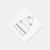 Seafoam Green Trouwtaart Servetten (Hoek)