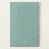 Seafoam Green Yoga Studio Hamsa  Planner (Achterkant)