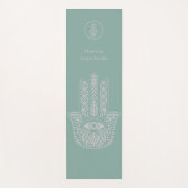 Seafoam Green Yoga Studio Hamsa  Yogamat (Voorkant)