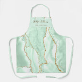 Seafoam groene agaat beauty professioneel schort (Voorkant)