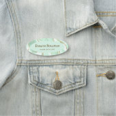 Seafoam Groene Agaat Naam Tag (In situ)