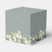 Seafoam Groene Snowberry+Eucalyptus Vrijgezellenfe Bedankdoosjes (Achterkant)