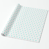 Seafoam Hearts Cadeaupapier (Uitgerold)