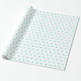 Seafoam Hearts Cadeaupapier