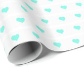 Seafoam Hearts Cadeaupapier (Rol Hoek)