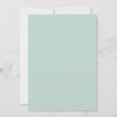 Seafoam Ijs Roze Huwelijk Kaart (Achterkant)