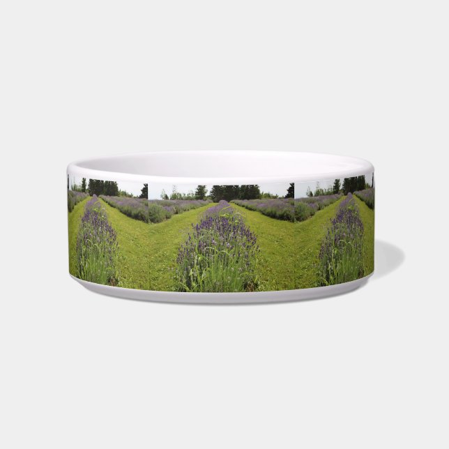 Seafoam Lavender Farm Pet Bowl Voerbakje (Voorkant)