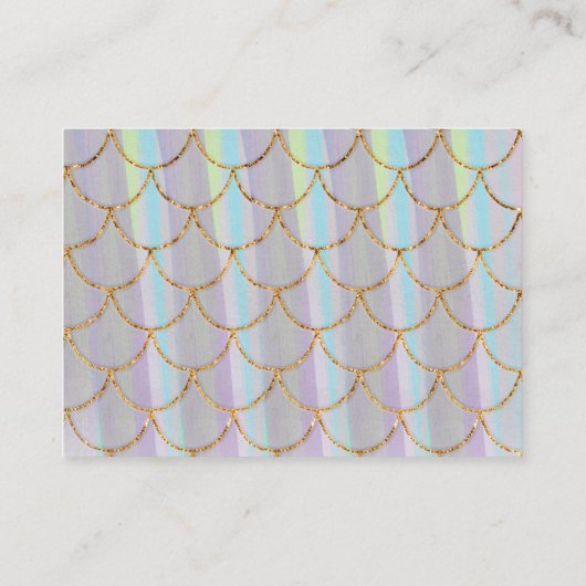 Seafoam Lavender Mermaid Books Request Informatiekaartje (Achterkant)