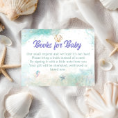 Seafoam Lavender Mermaid Books Request Informatiekaartje