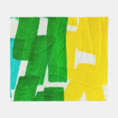Seafoam Lila Boho Hand Drawn Stroke. Fuchsia Hot Fleece Deken (Voorkant (Horizontaal))