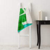 Seafoam Lilac Boho Hand Drawn Stroke. Fuchsia Hot  Sherpa Deken (In situ)