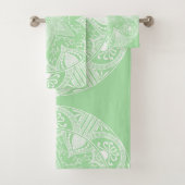 Seafoam Mandala Bad Handdoek (Insitu)