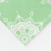 Seafoam Mandala Fleece Deken (Hoek)
