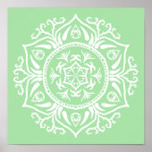 Seafoam Mandala Poster (Voorkant)