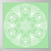 Seafoam Mandala Poster (Voorkant)