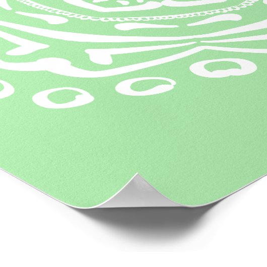 Seafoam Mandala Poster (Hoek)
