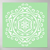 Seafoam Mandala Poster (Voorkant)