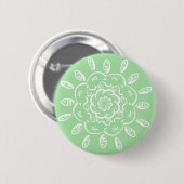 Seafoam Mandala Ronde Button 5,7 Cm (Voorkant /achterkant)