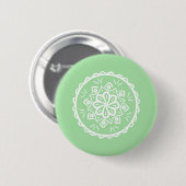 Seafoam Mandala Ronde Button 5,7 Cm (Voorkant /achterkant)