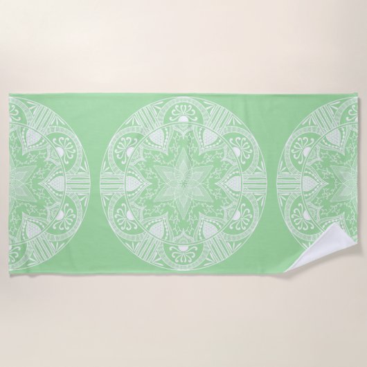 Seafoam Mandala Strandlaken (Voorkant)