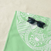 Seafoam Mandala Strandlaken (In situ)