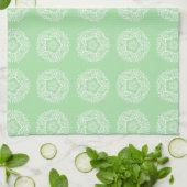 Seafoam Mandala Theedoek (Gevouwen)