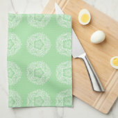 Seafoam Mandala Theedoek (Quarter Fold)