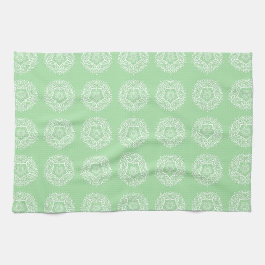 Seafoam Mandala Theedoek (Horizontaal)