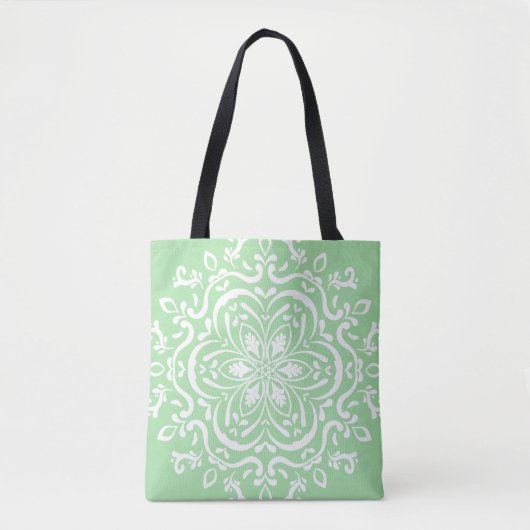 Seafoam Mandala Tote Bag (Voorkant)