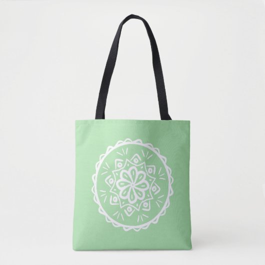 Seafoam Mandala Tote Bag (Voorkant)