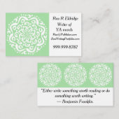 Seafoam Mandala Visitekaartje (Voorkant / Achterkant)