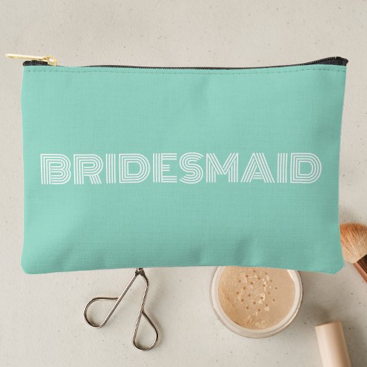 Seafoam Moderne Typografie Bruidsmeisje Etui