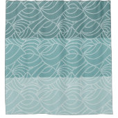 Seafoam Ocean Waves Shower Curtain Douchegordijn (Voorkant)