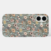 Seafoam Pink Yellow Retro Wildflower Case-Mate iPhone Case (Achterkant (horizontaal))
