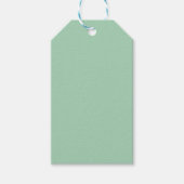 Seafoam Rattan Gift Tag Cadeaulabel (Voorkant)