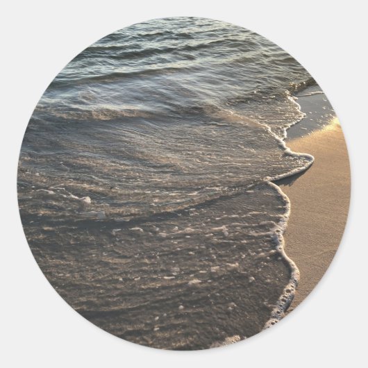 Seafoam Ronde Sticker (Voorkant)