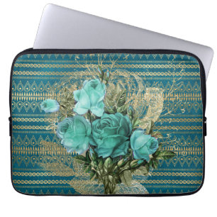 Seafoam Rozen Bouquet Laptop Sleeve