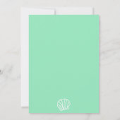 Seafoam Sea You Soon Coastal Beach Baby Shower Kaart (Achterkant)