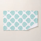 Seafoam Seashell Pattern Bad Handdoek (Handdoek)