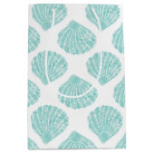 Seafoam Seashell Pattern Medium Cadeauzakje (Voorkant)