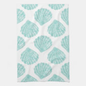 Seafoam Seashell Pattern Theedoek (Verticaal)