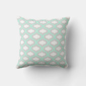 Seafoam & Shades of Grey Tegel Waves Pillow Kussen (Achterkant)