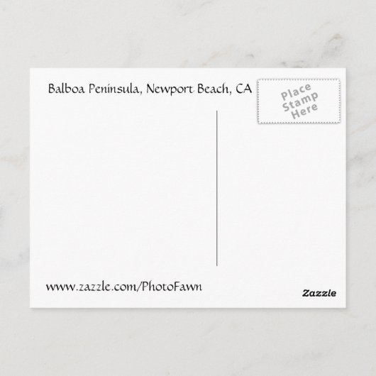 Seafoam Shore Briefkaart (Achterkant)